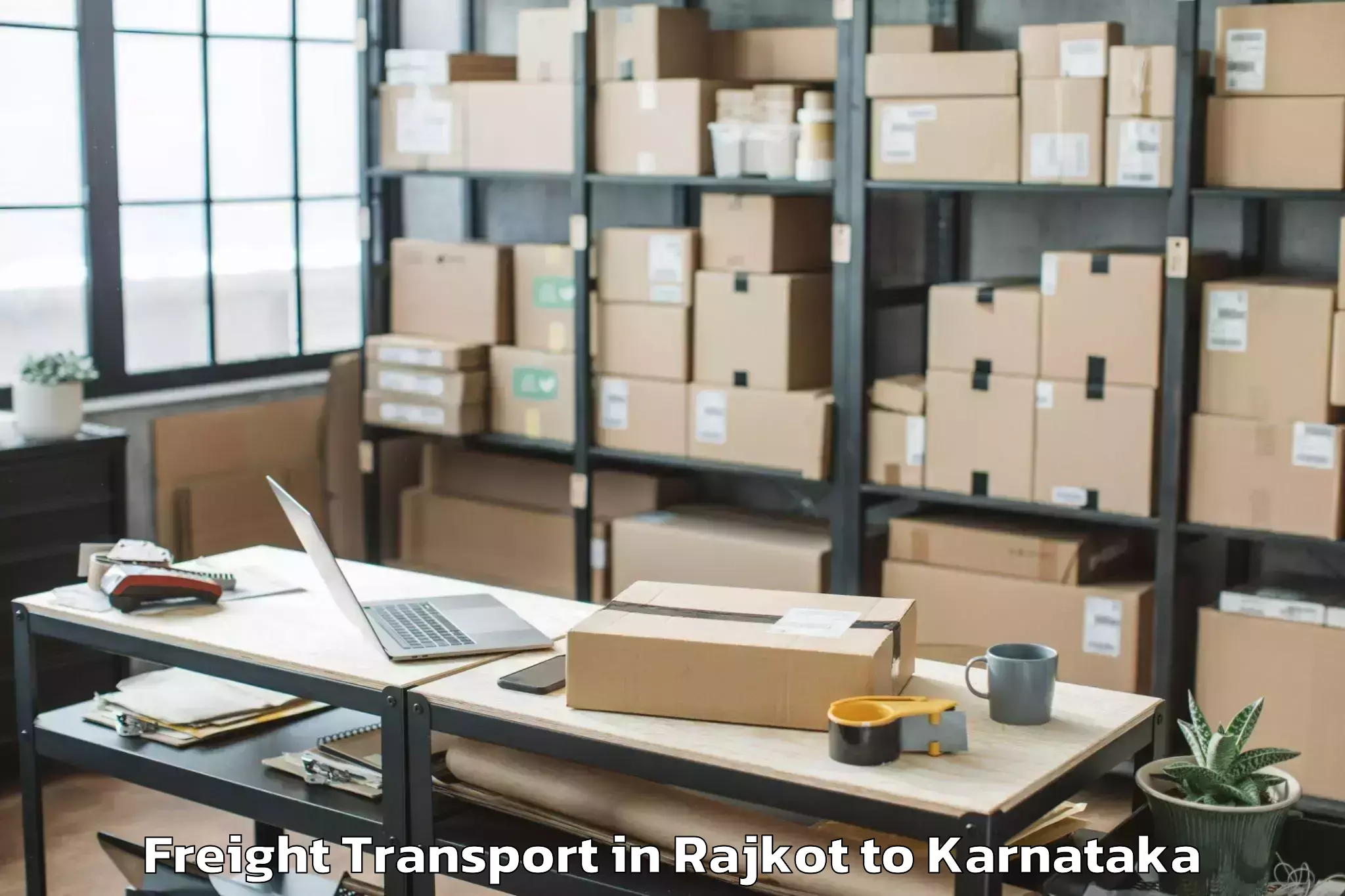 Quality Rajkot to Sharnbasva University Gulbarga Freight Transport